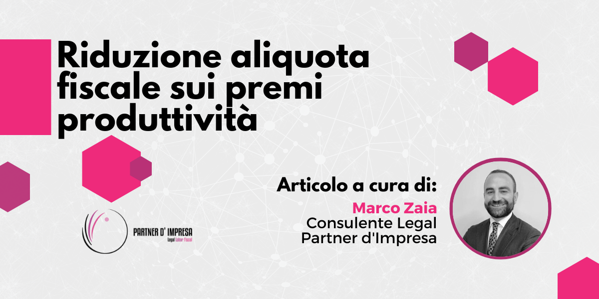 Riduzione aliquota fiscale sui premi produttività 1 Copia di criptovalute e tasse 2